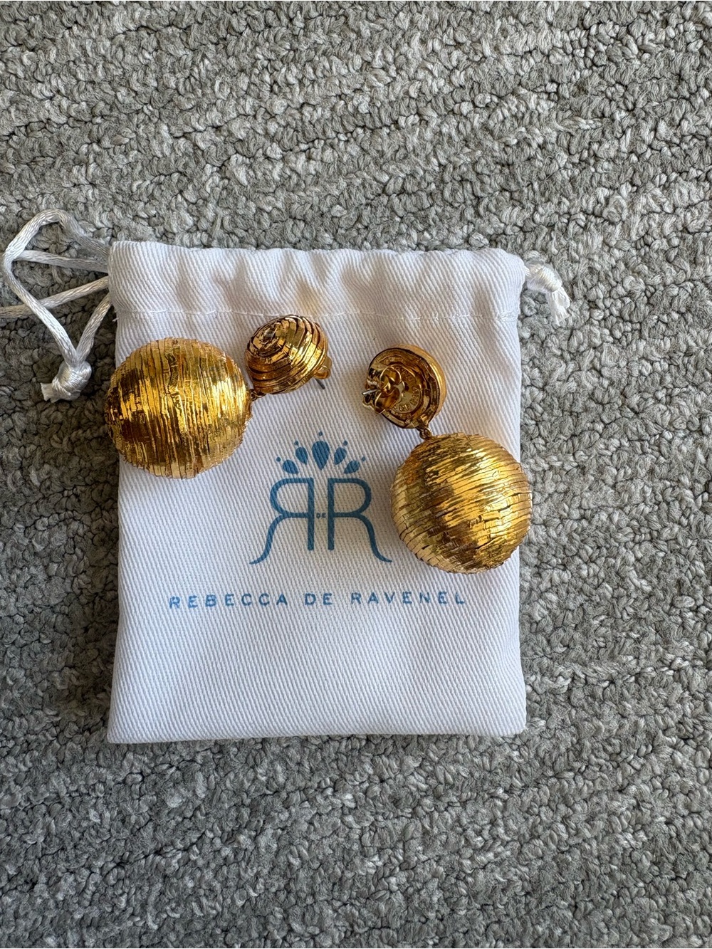 Rebecca de Ravenel Gold Bon Bon Drop Earrings